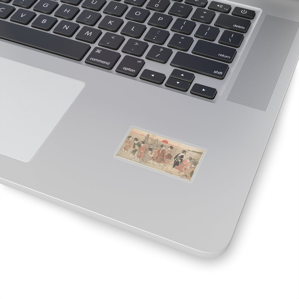 Ecommerce Main — Women Worshipping The Rising Sun Between The Twin Rocks At Ise — Kiss-Cut Sticker