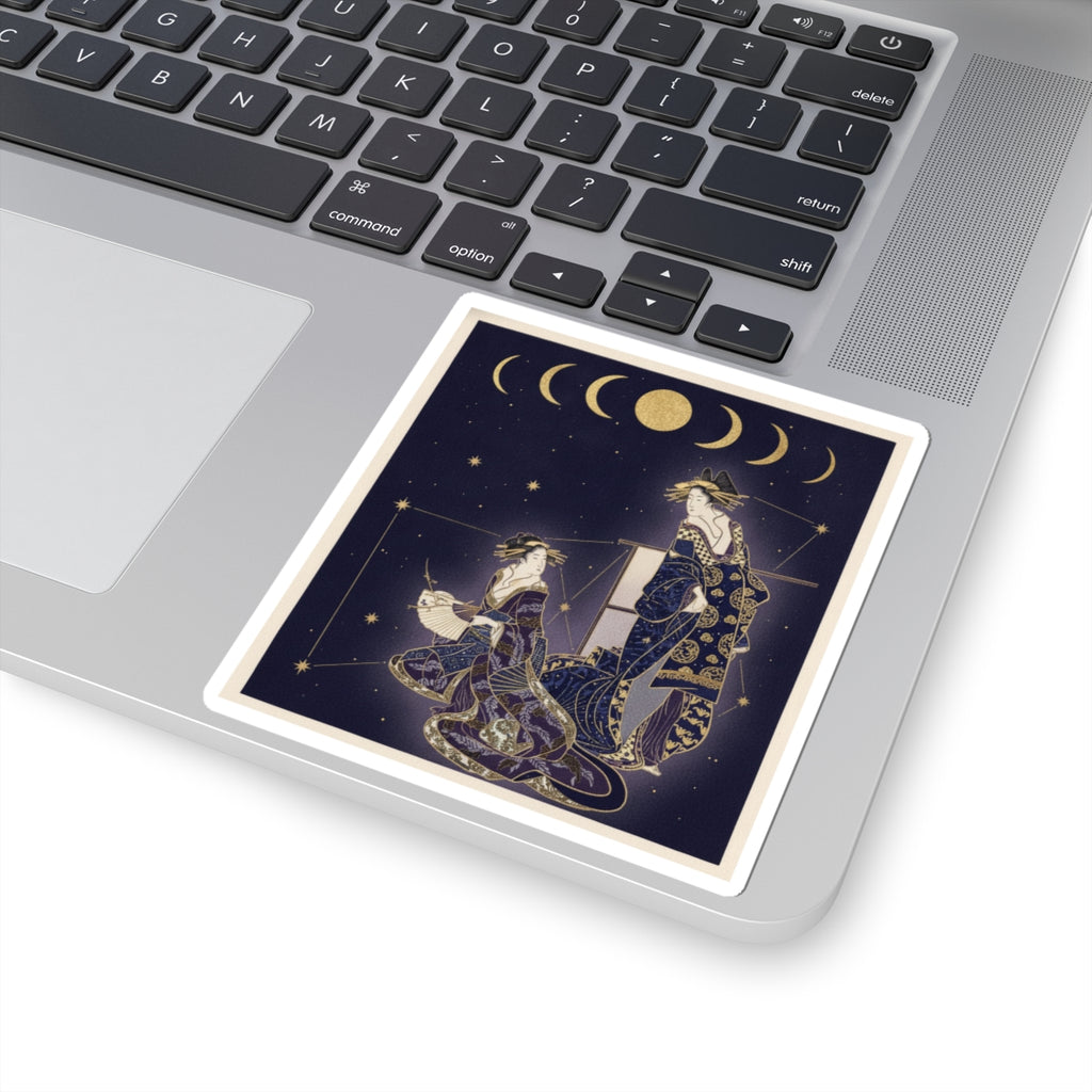 Celestial — Two Courtesans — Kiss-Cut Sticker