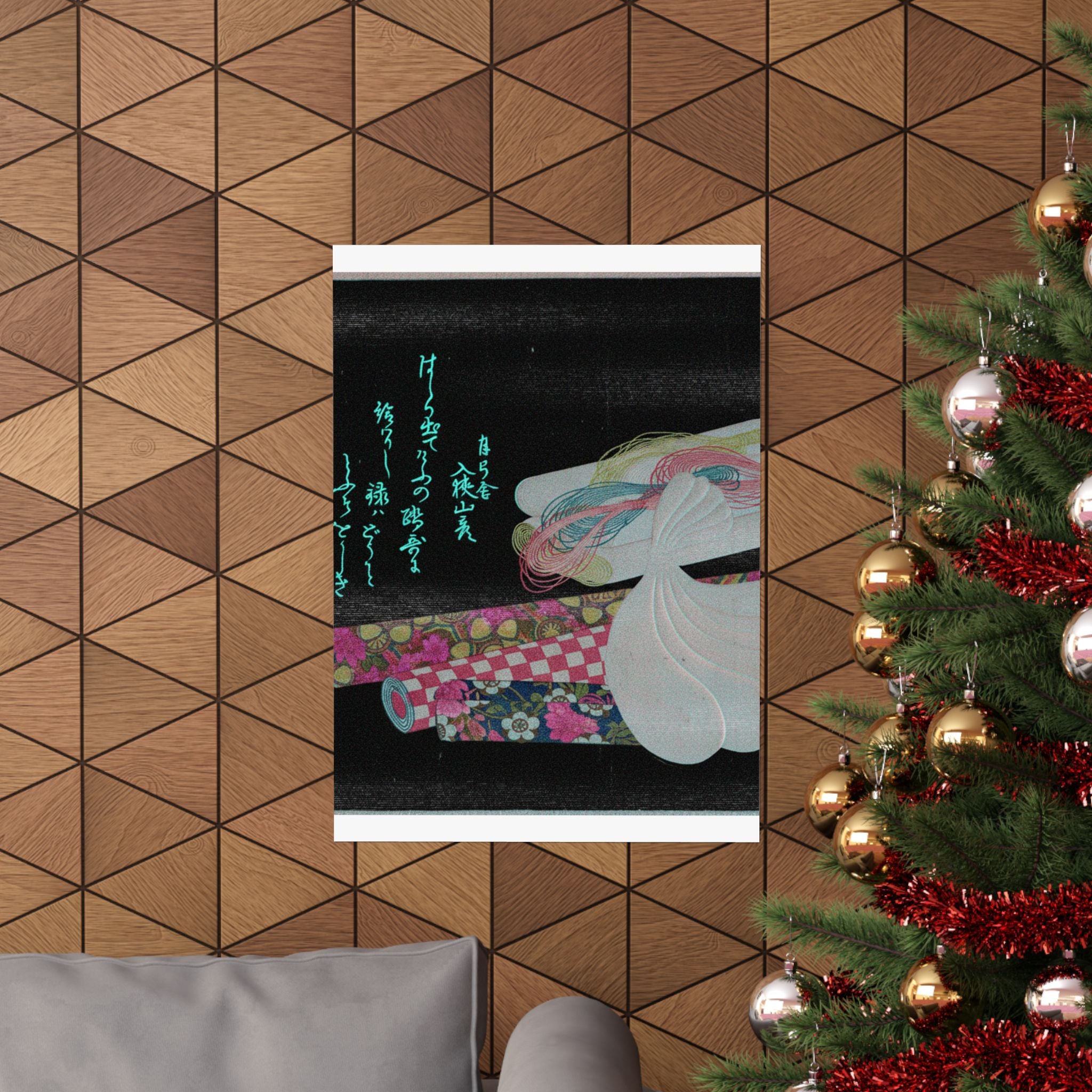 Glitch Culture — Rolls Of Cloth, Cotton And Yarn — Matte Poster