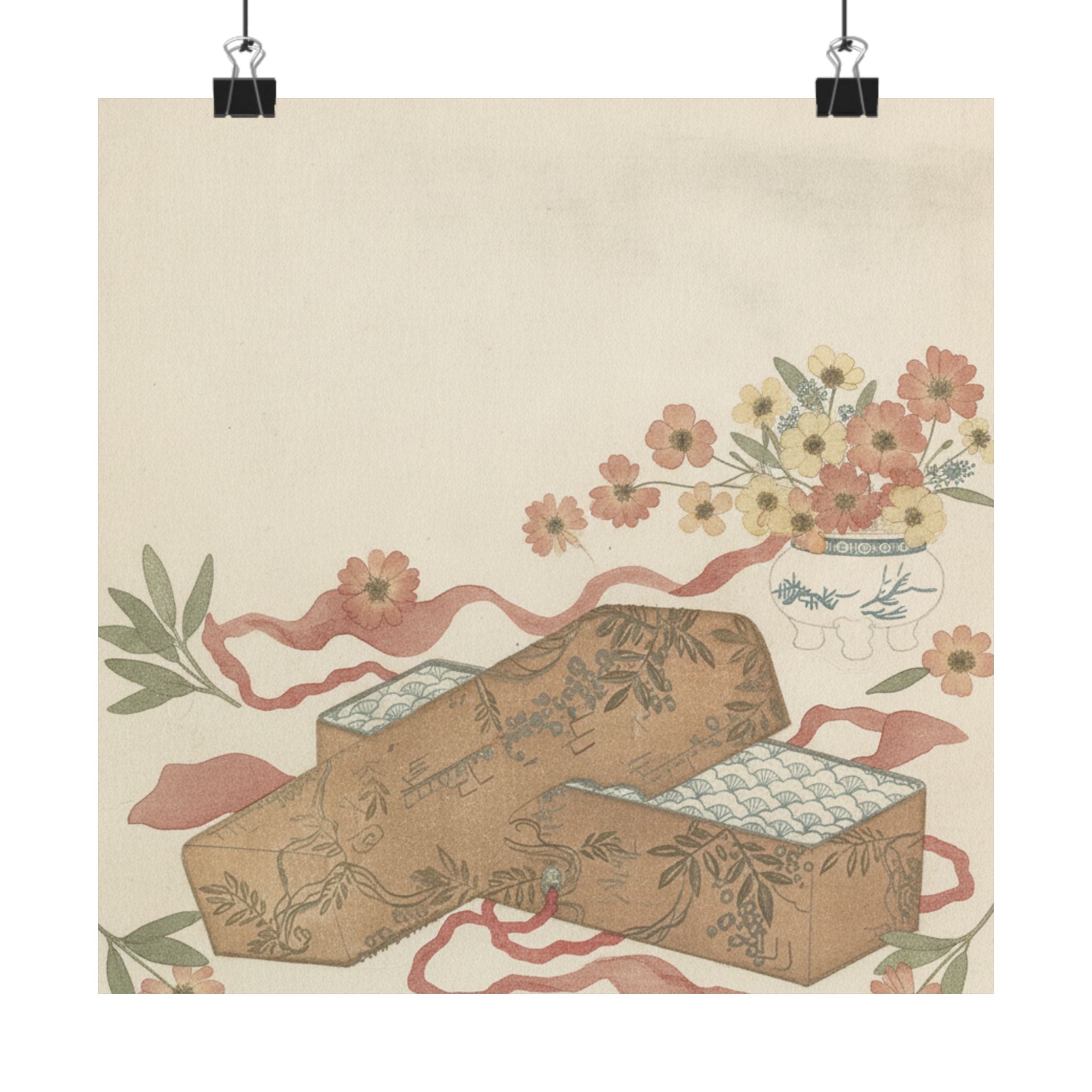 Botanical — Letter-Box With Letter And Potted Flower — Matte Poster