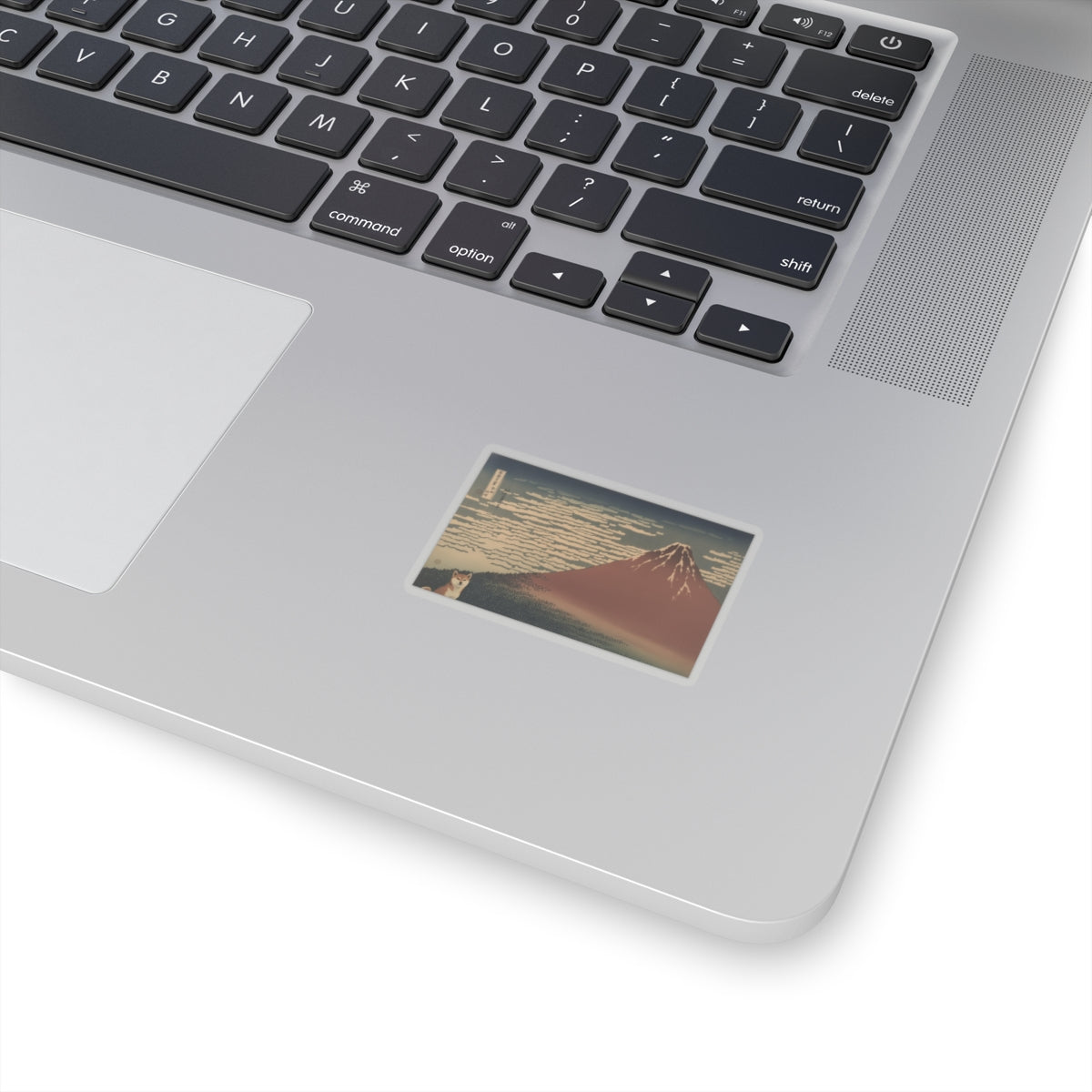 Scenic Nature — South Wind, Clear Sky (Gaifū Kaisei), Also Known As Red Fuji, From The Series Th — Kiss-Cut Sticker