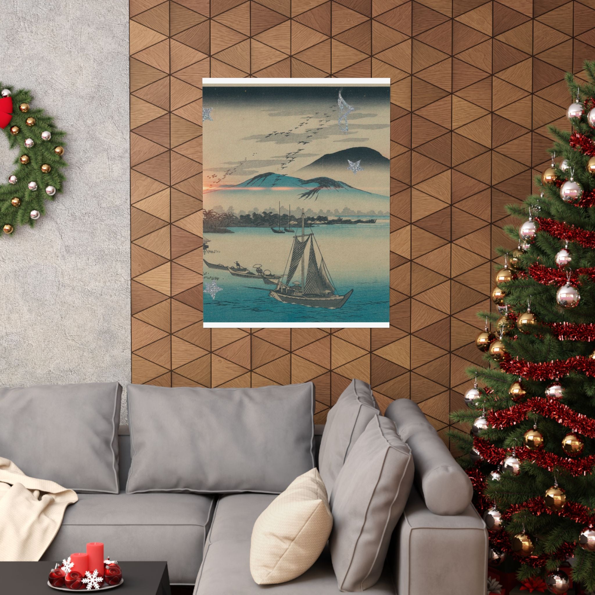 Cinematic — Geese Flying Down To Katada — Matte Poster