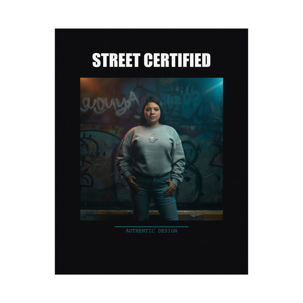 Street Certified Graffiti Wall Portrait Matte Poster