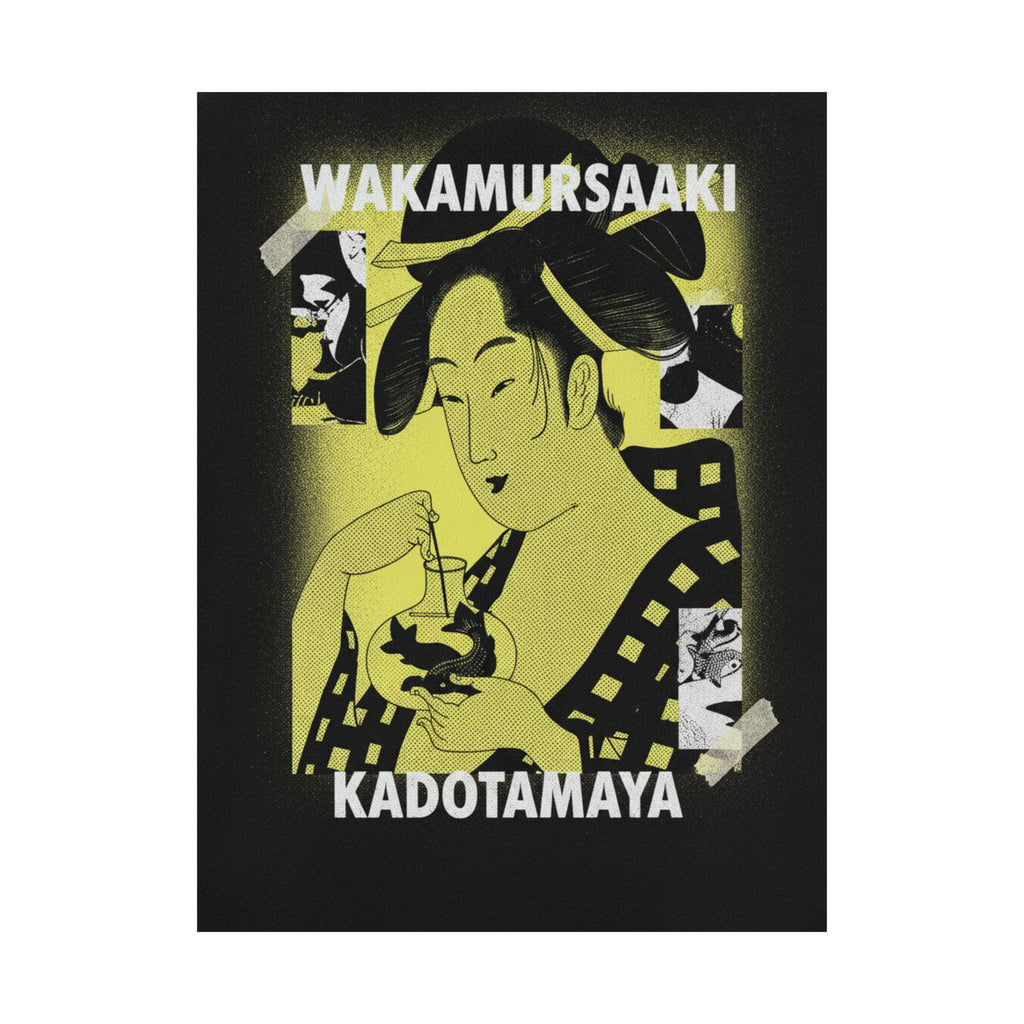 Streetwear Collage — Wakamurasaki Of The Kadotamaya — Matte Poster