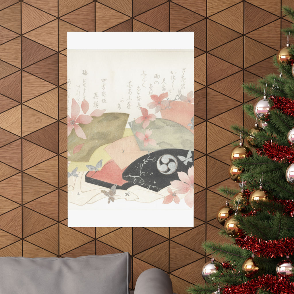 Watercolor — Fan-Box With Fans — Matte Poster