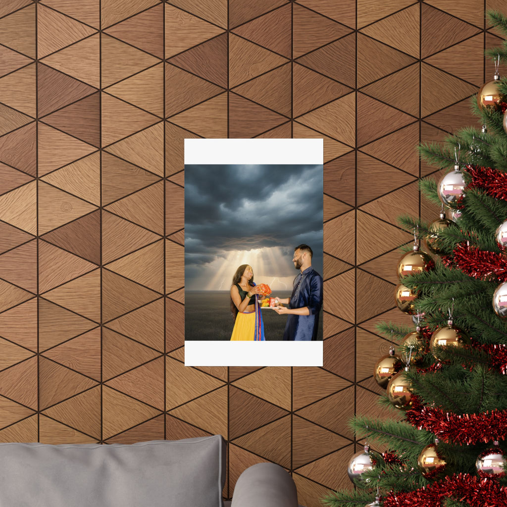 Dramatic Storm — Person — Matte Poster