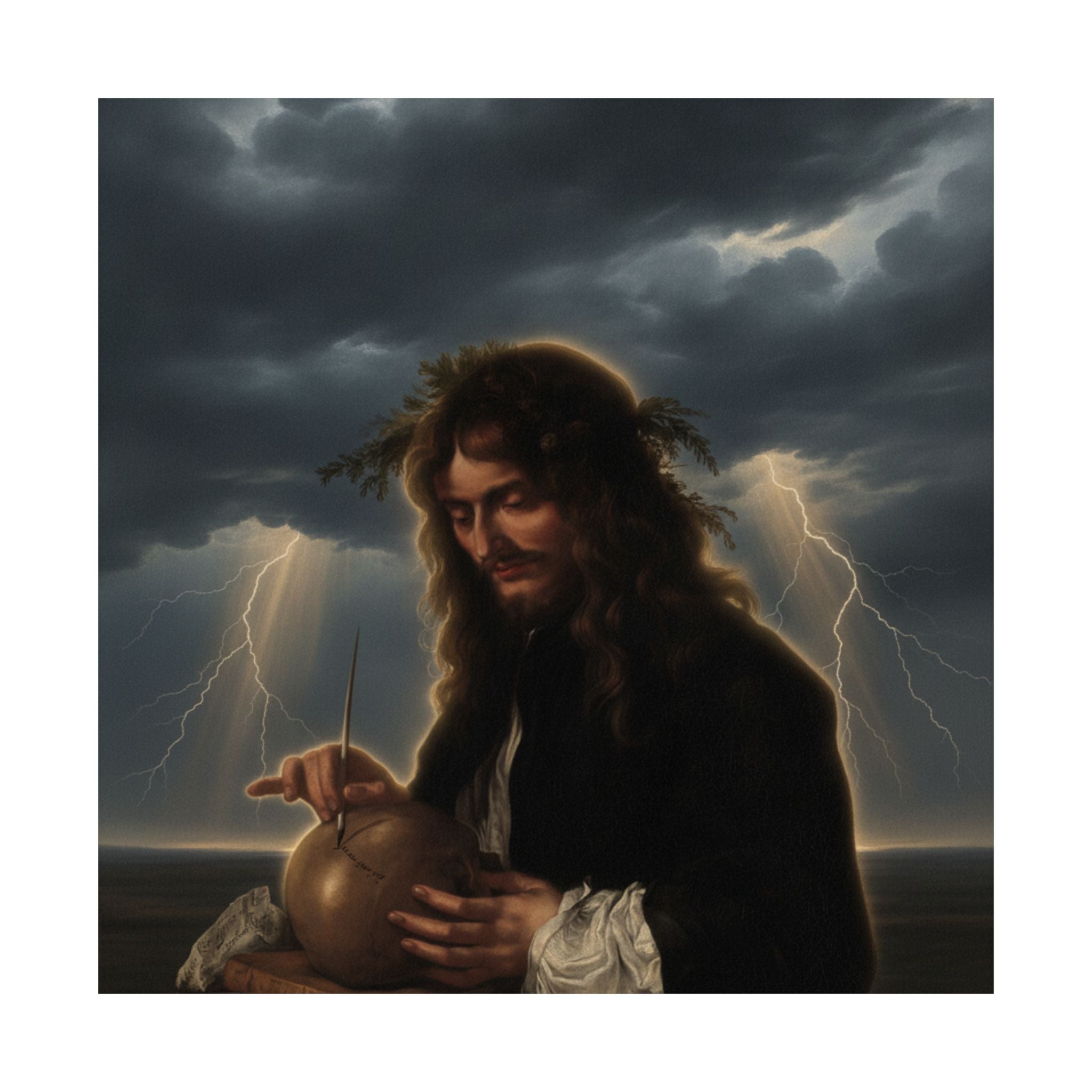 Dramatic Storm — Person — Matte Poster