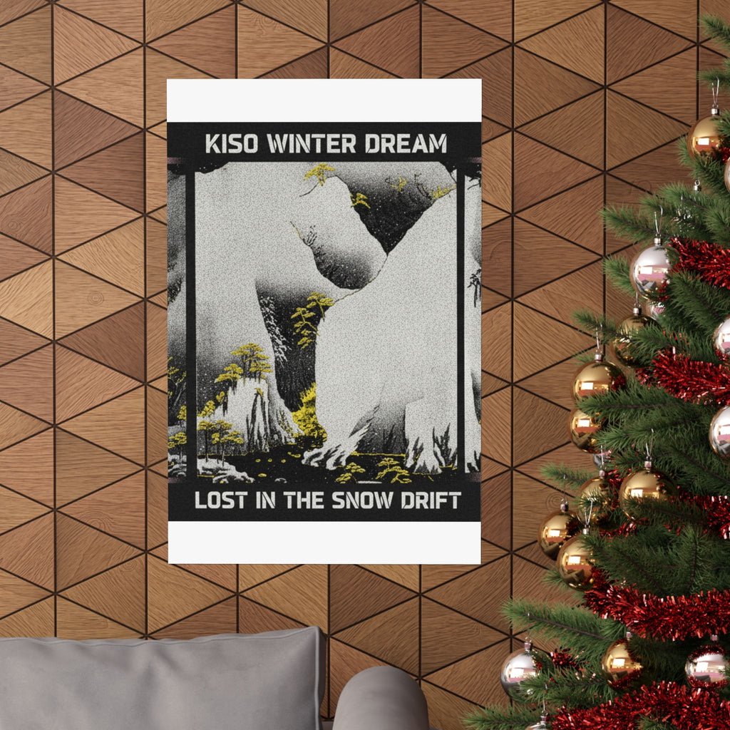 Streetwear Collage — Kiso Gorge In The Snow — Matte Poster