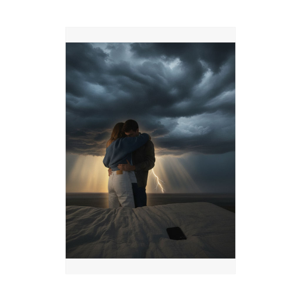Dramatic Storm — Person — Matte Poster