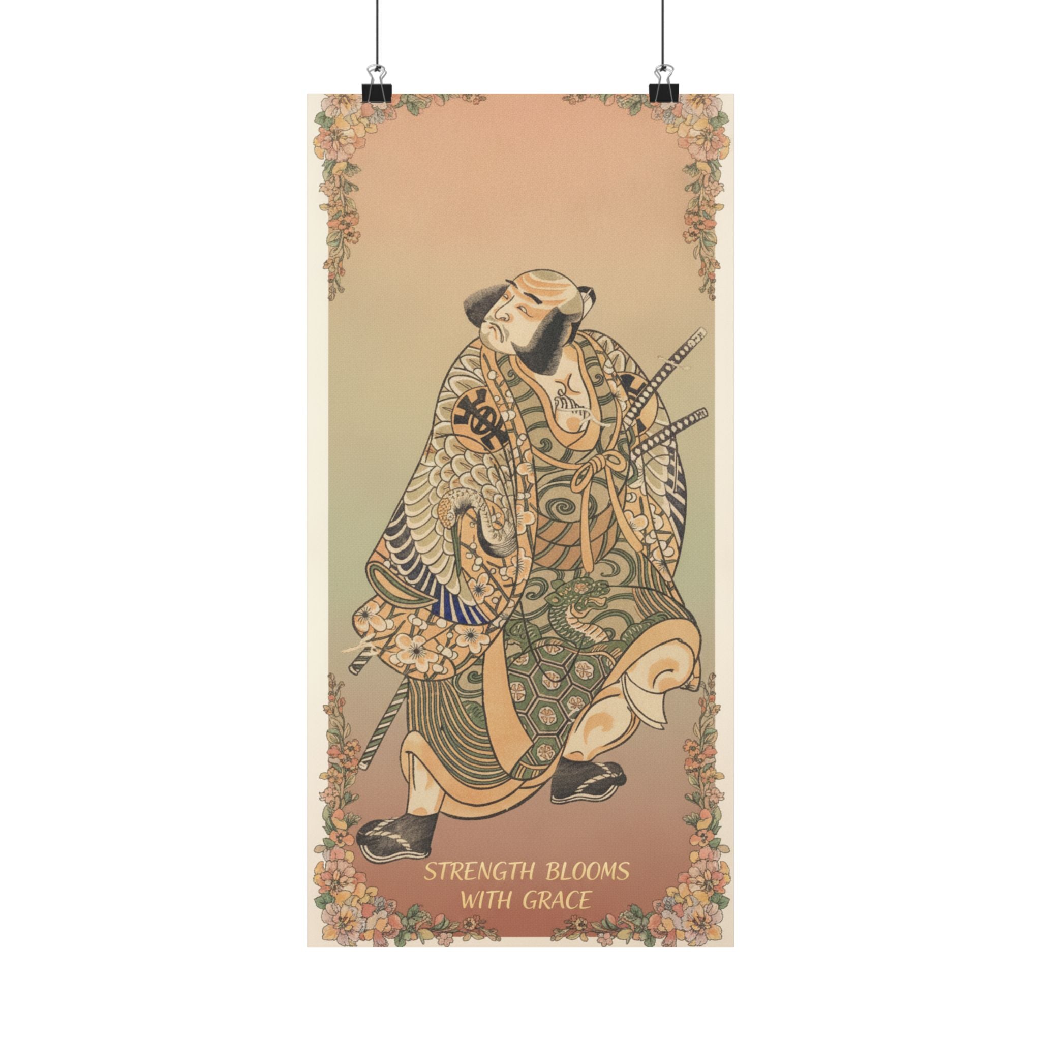 Affirmation — The Actor Nakamura Nakazo As A Warrior — Matte Poster