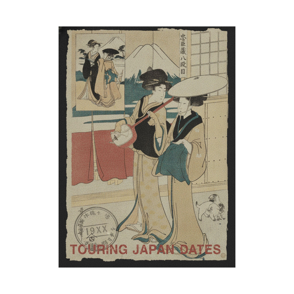 Vintage Bootleg — Two Tori-Oi, Or Itinerant Women Musicians Of The Eta Class — Matte Poster