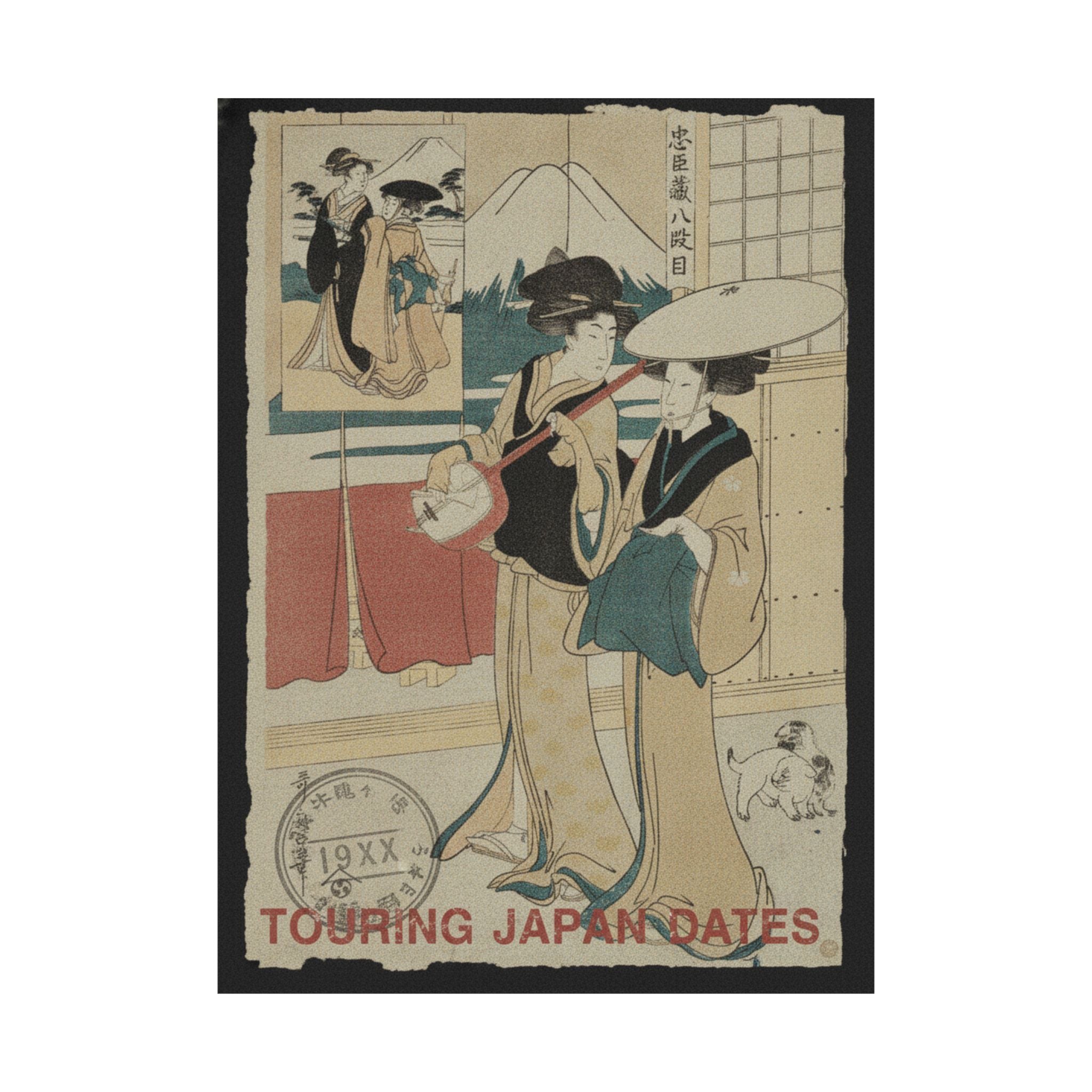 Vintage Bootleg — Two Tori-Oi, Or Itinerant Women Musicians Of The Eta Class — Matte Poster
