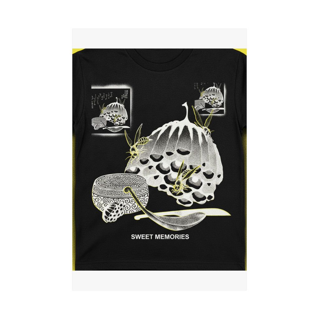 Streetwear Collage — Hives With Wasps, And A Box With A Spoon For Honey — Matte Poster
