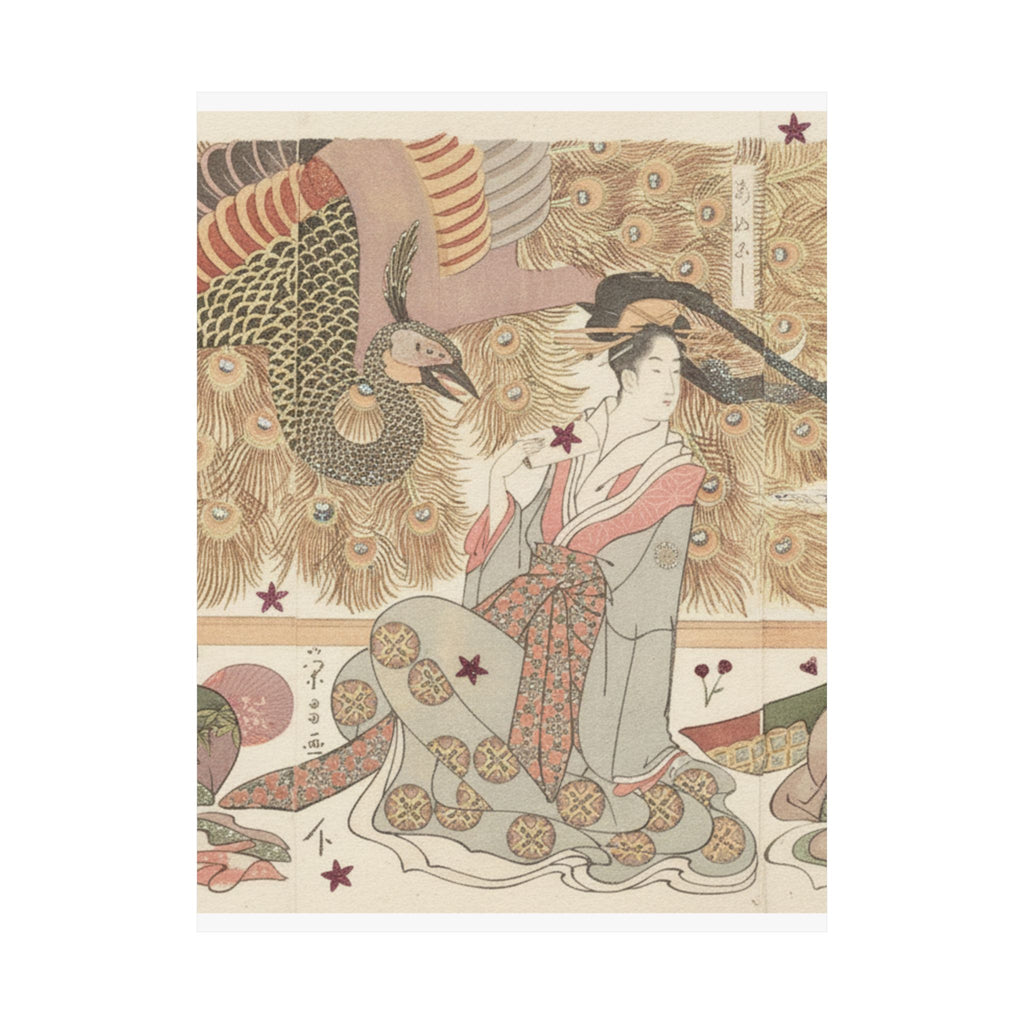 Botanical — Interior Of The House Called Ōgiya — Matte Poster