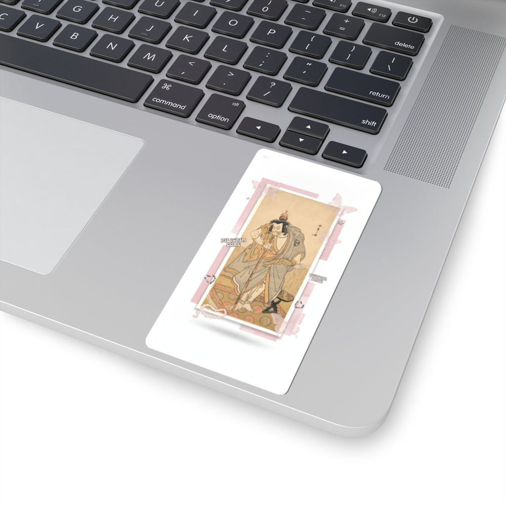 Ecommerce Main — The Actor Nakamura Nakazo As A Rokuju-Rokubu (Pilgrim To Buddhist Temple) — Kiss-Cut Sticker