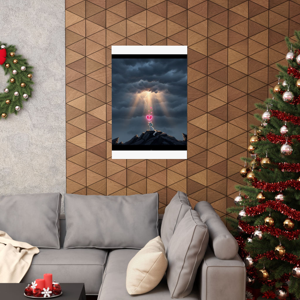 Dramatic Storm — Cat — Matte Poster