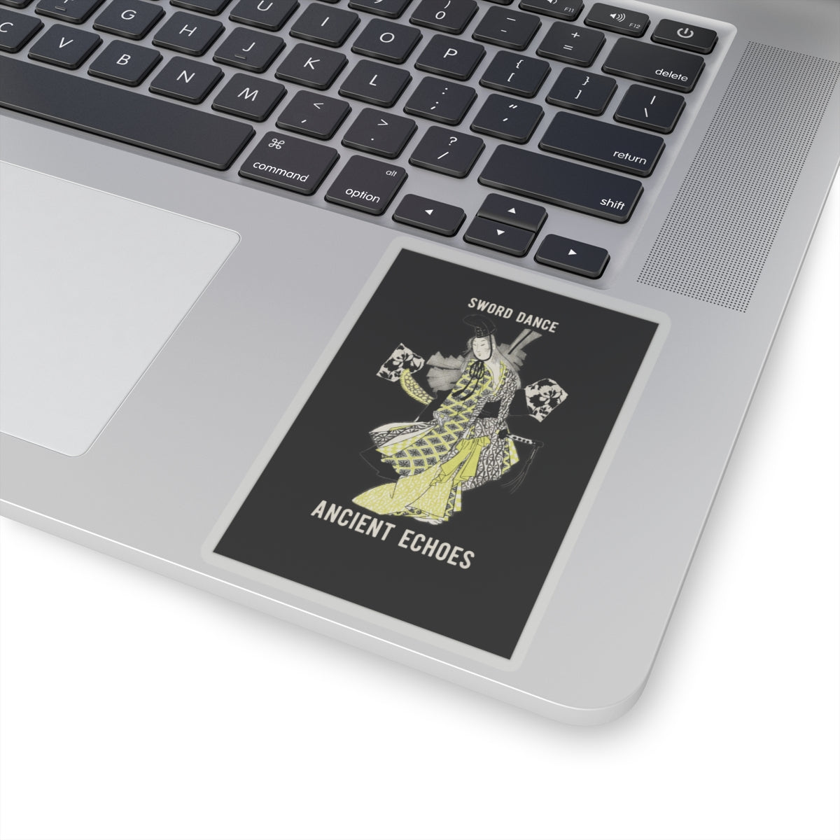 Streetwear Collage — Dancing Girl Wearing A Sword — Kiss-Cut Sticker