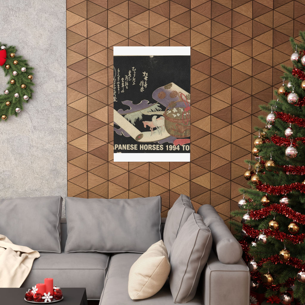 Vintage Bootleg — Scroll Painting Of Horse — Matte Poster