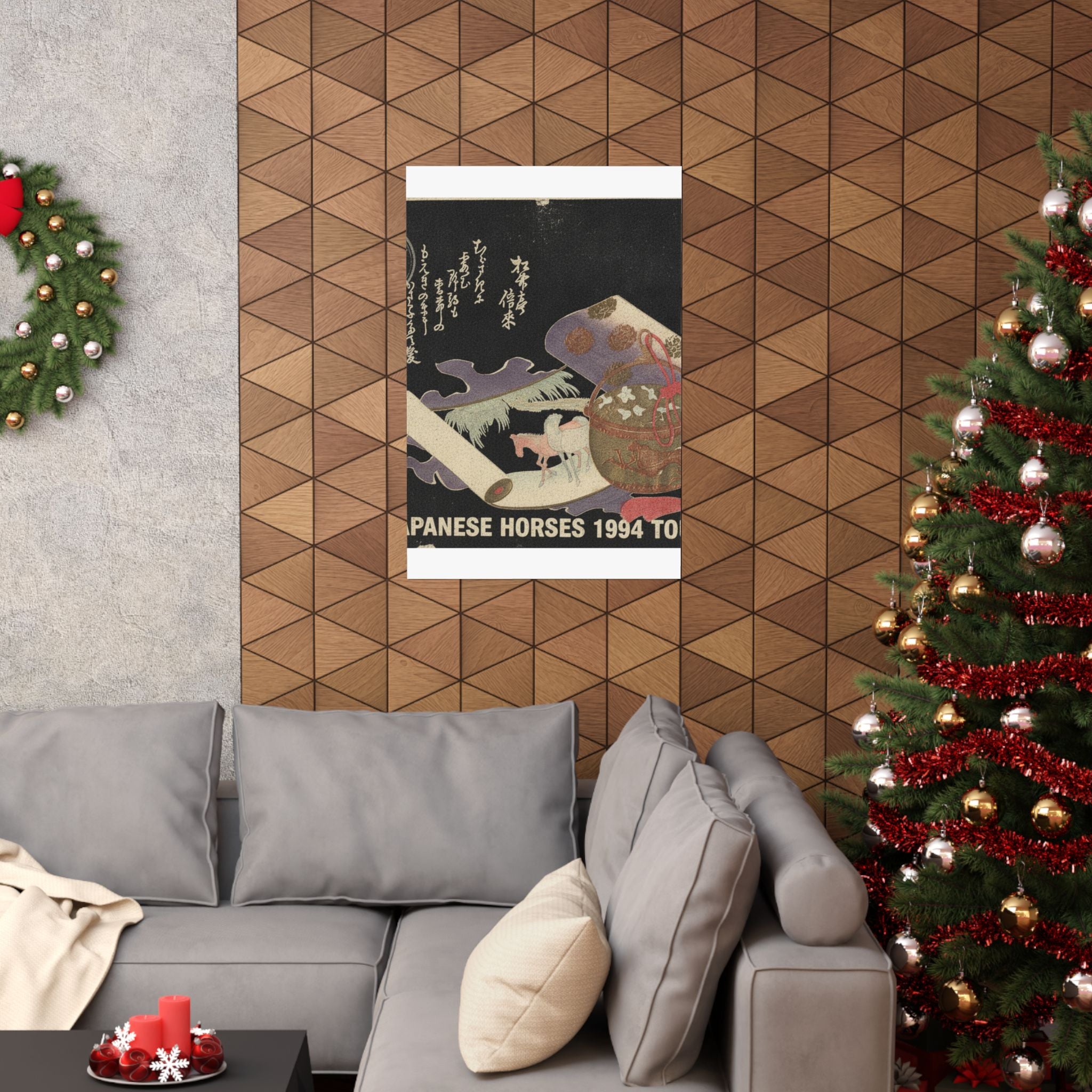 Vintage Bootleg — Scroll Painting Of Horse — Matte Poster