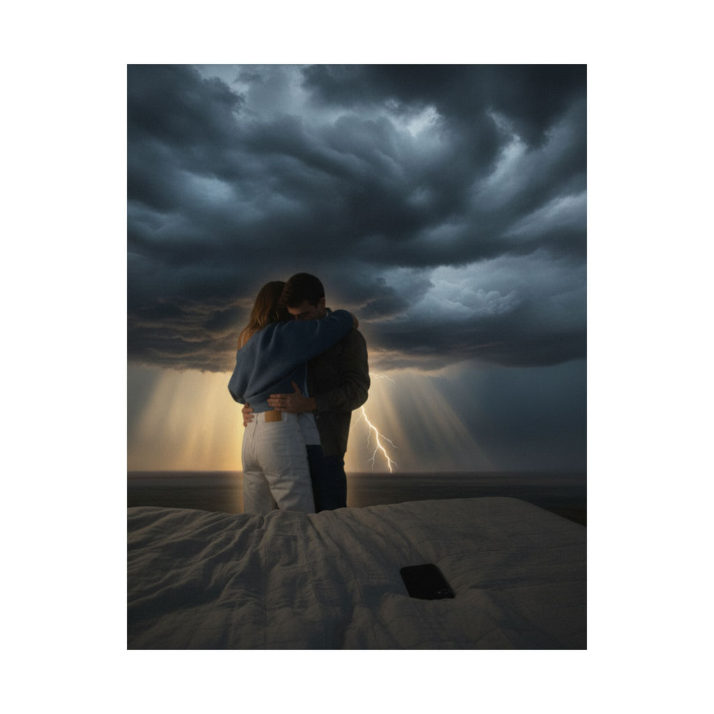 Dramatic Storm — Person — Matte Poster