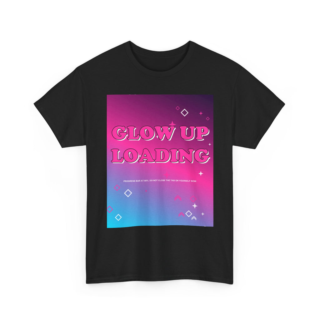 GLOW UP LOADING graphic tee — product view 3