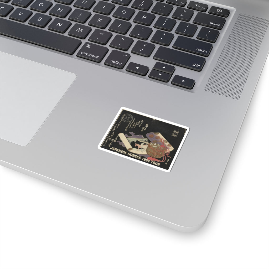 Vintage Bootleg — Scroll Painting Of Horse — Kiss-Cut Sticker