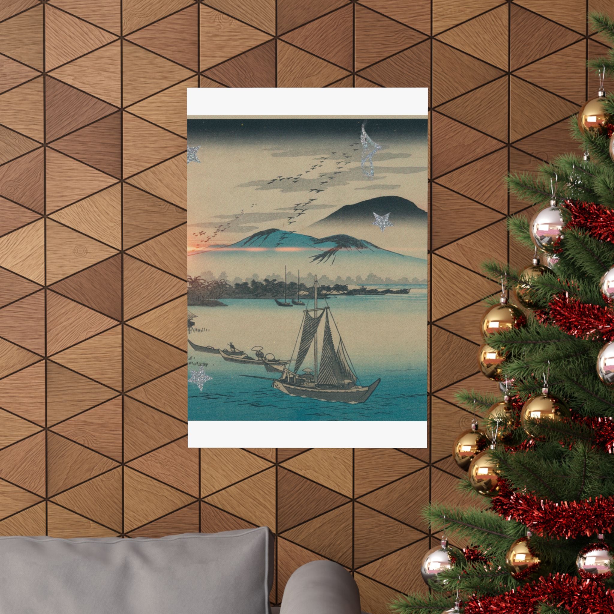 Cinematic — Geese Flying Down To Katada — Matte Poster