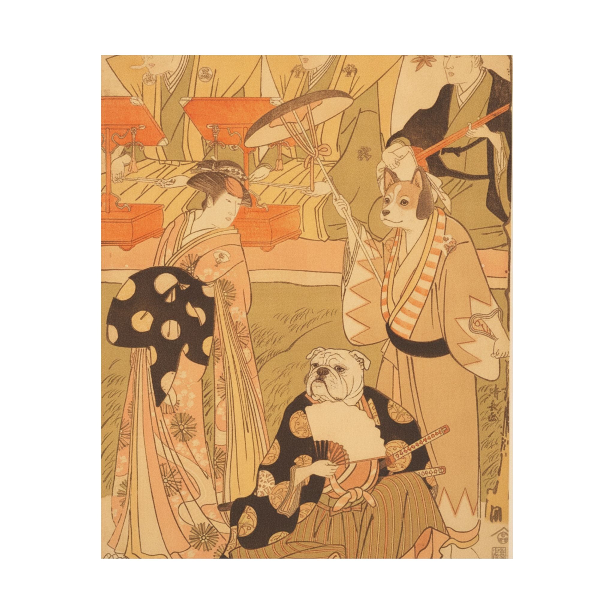 Southern Sunset — Theatrical Scene, With Musicians — Matte Poster