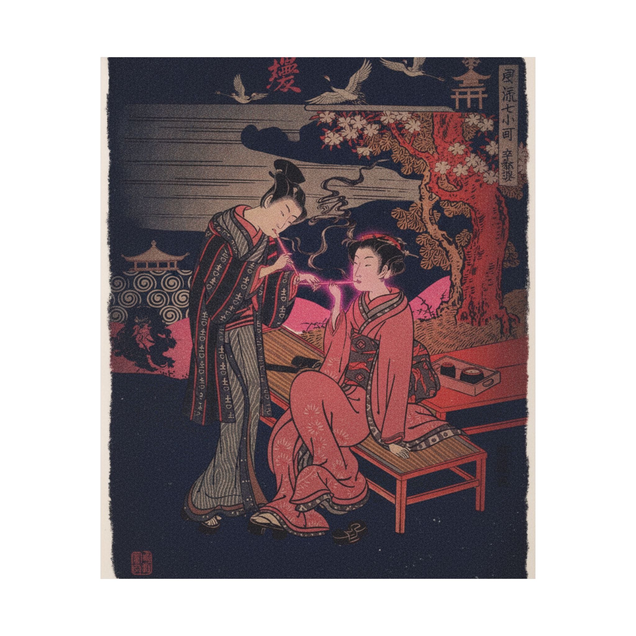 Japanese Street — Sotoba; One Of Seven Komachi — Matte Poster