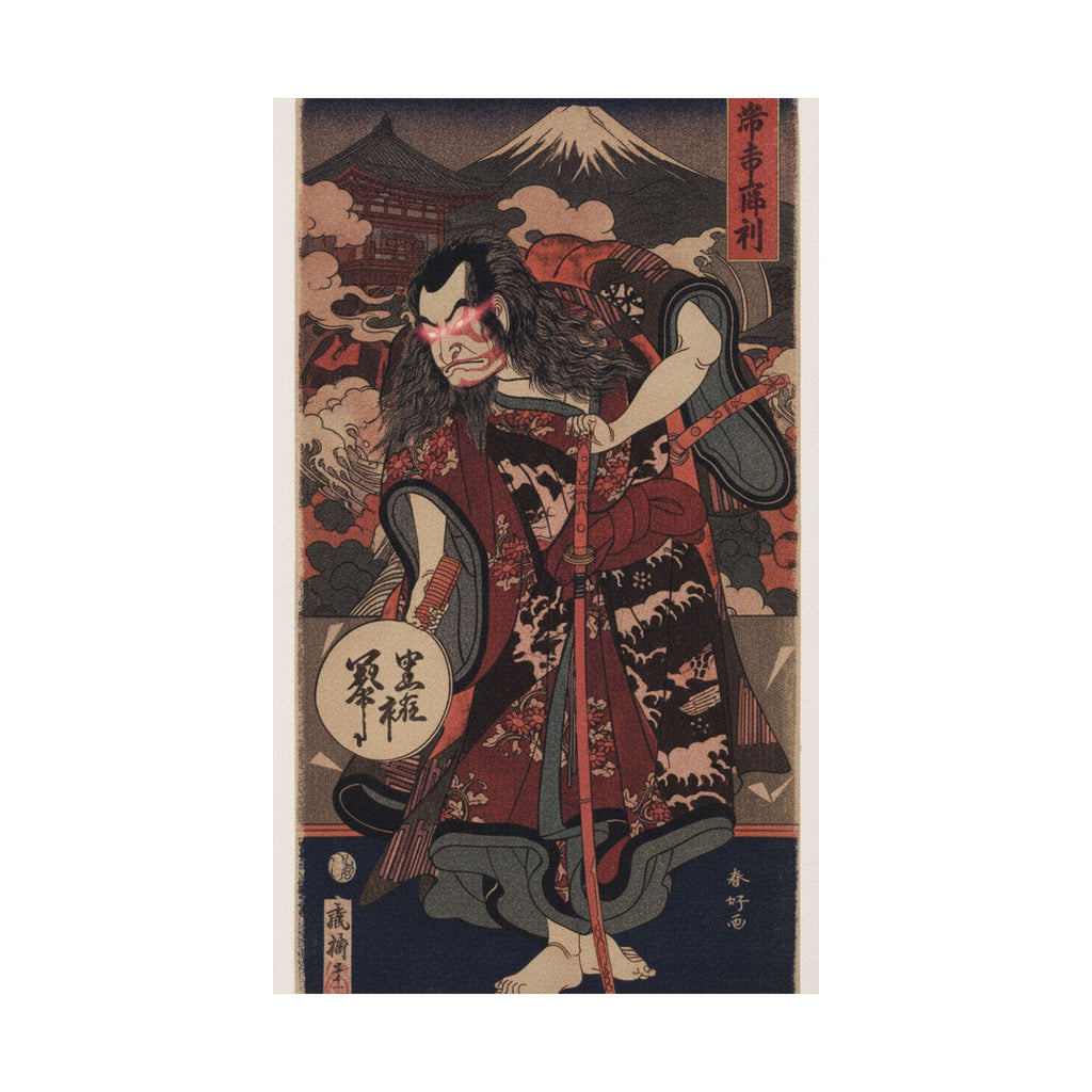 Japanese Street — The First Nakamura Nakazo As A Samurai — Matte Poster