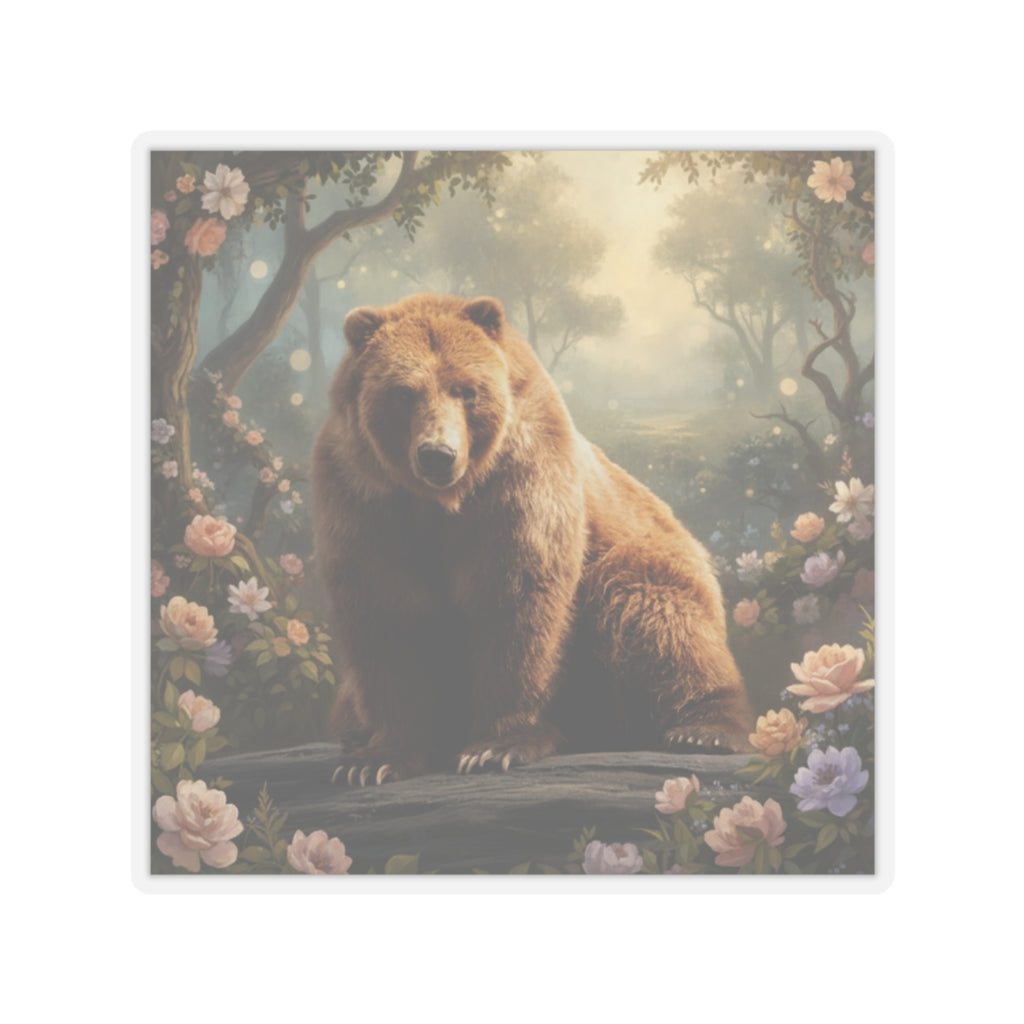 Scenic Nature — Bear — Kiss-Cut Sticker