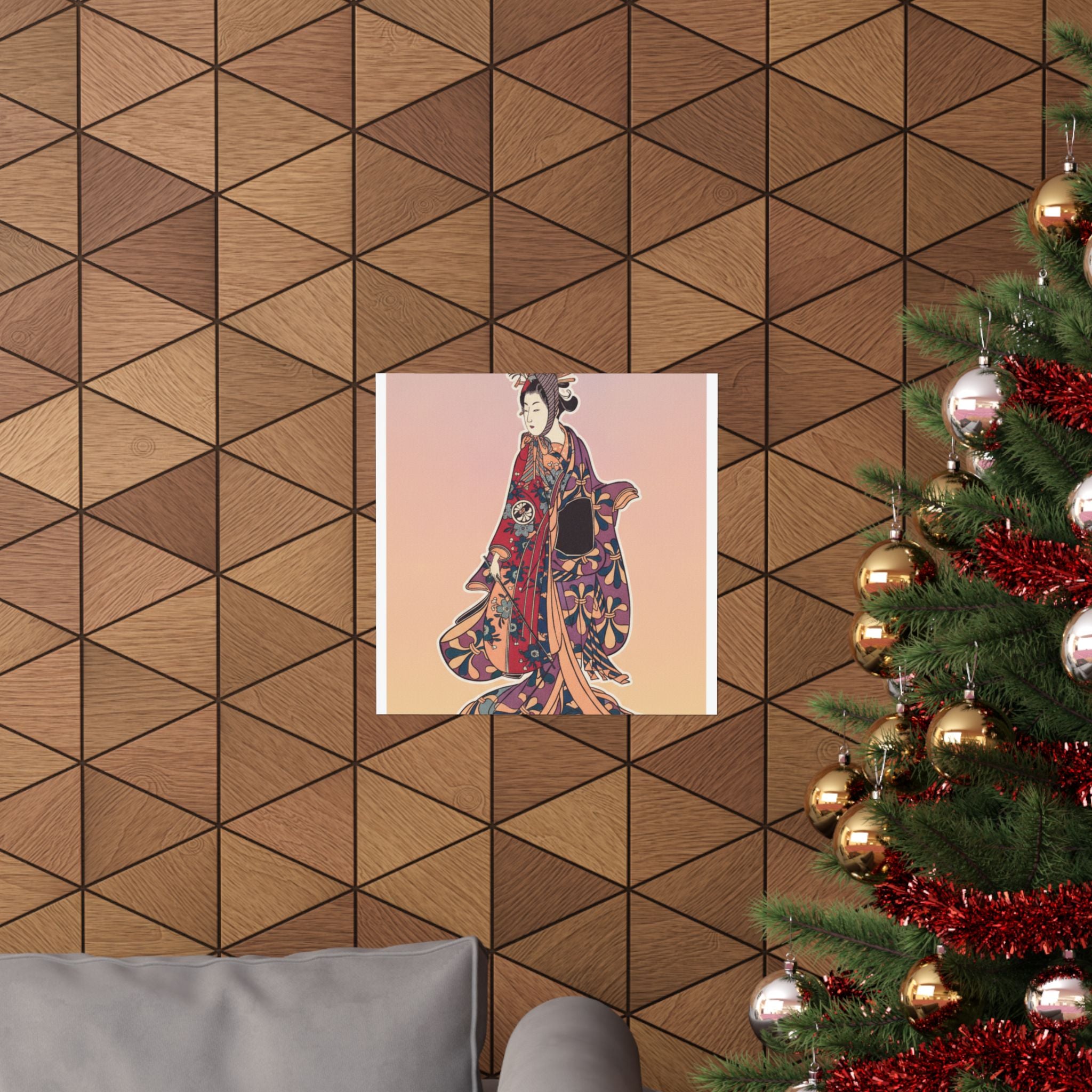 Affirmation — Segawa Kikunojō Ii As A Woman Standing — Matte Poster