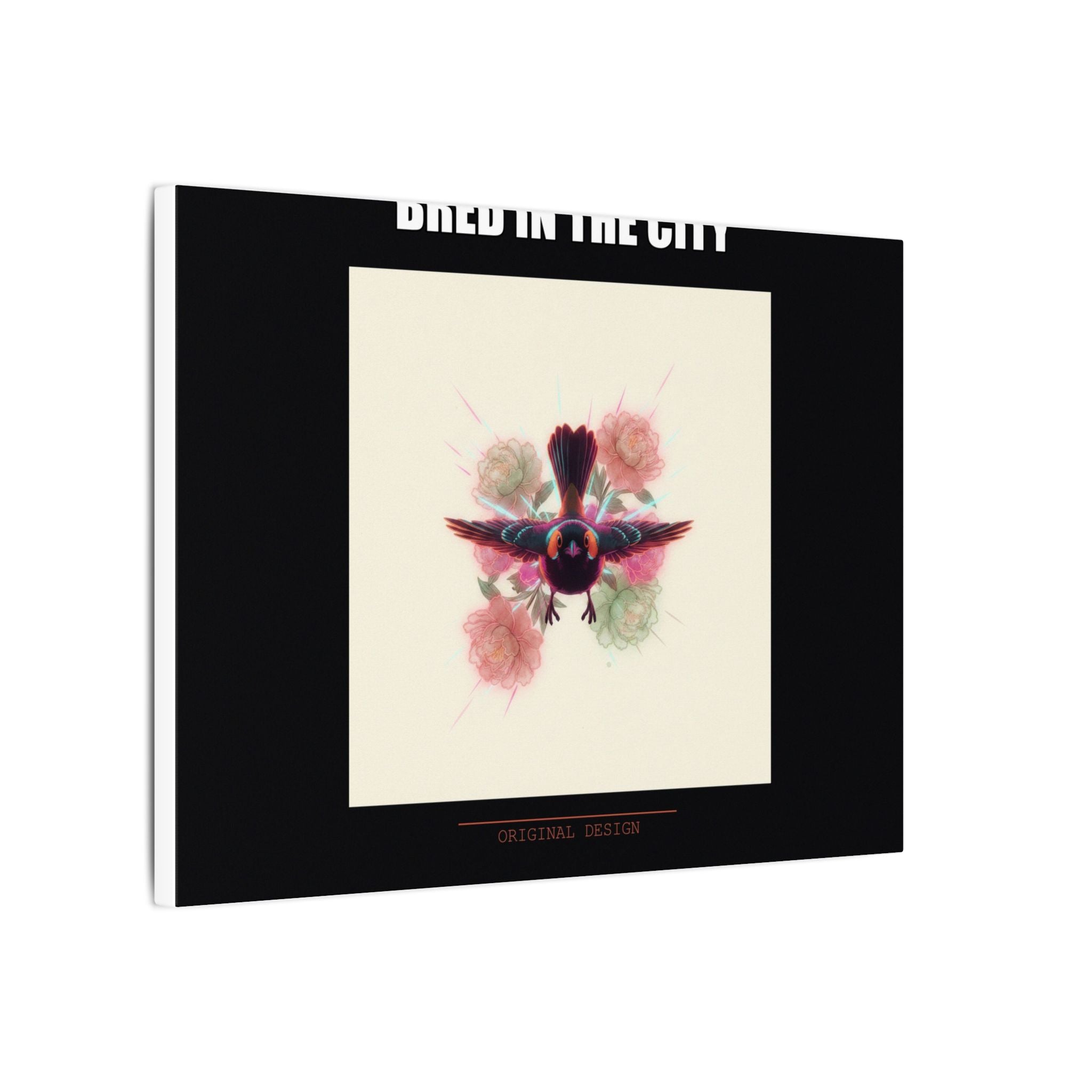 BRED IN THE CITY Flying Bird & Roses Matte Canvas