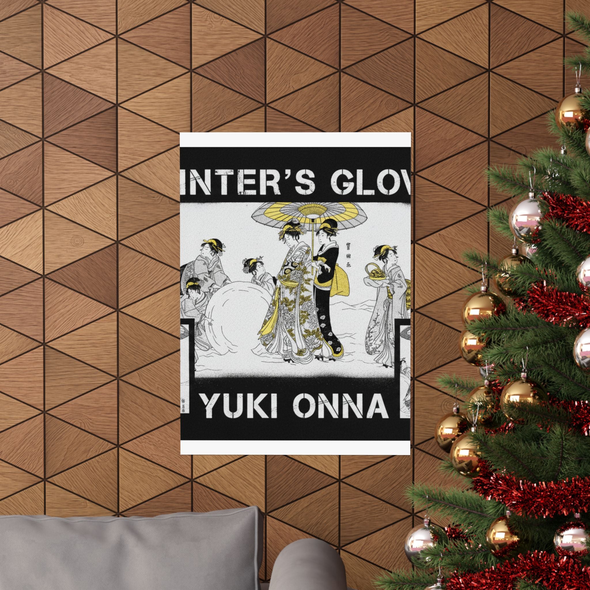 Streetwear Collage — Courtesans And Attendants Making A Giant Snowball — Matte Poster