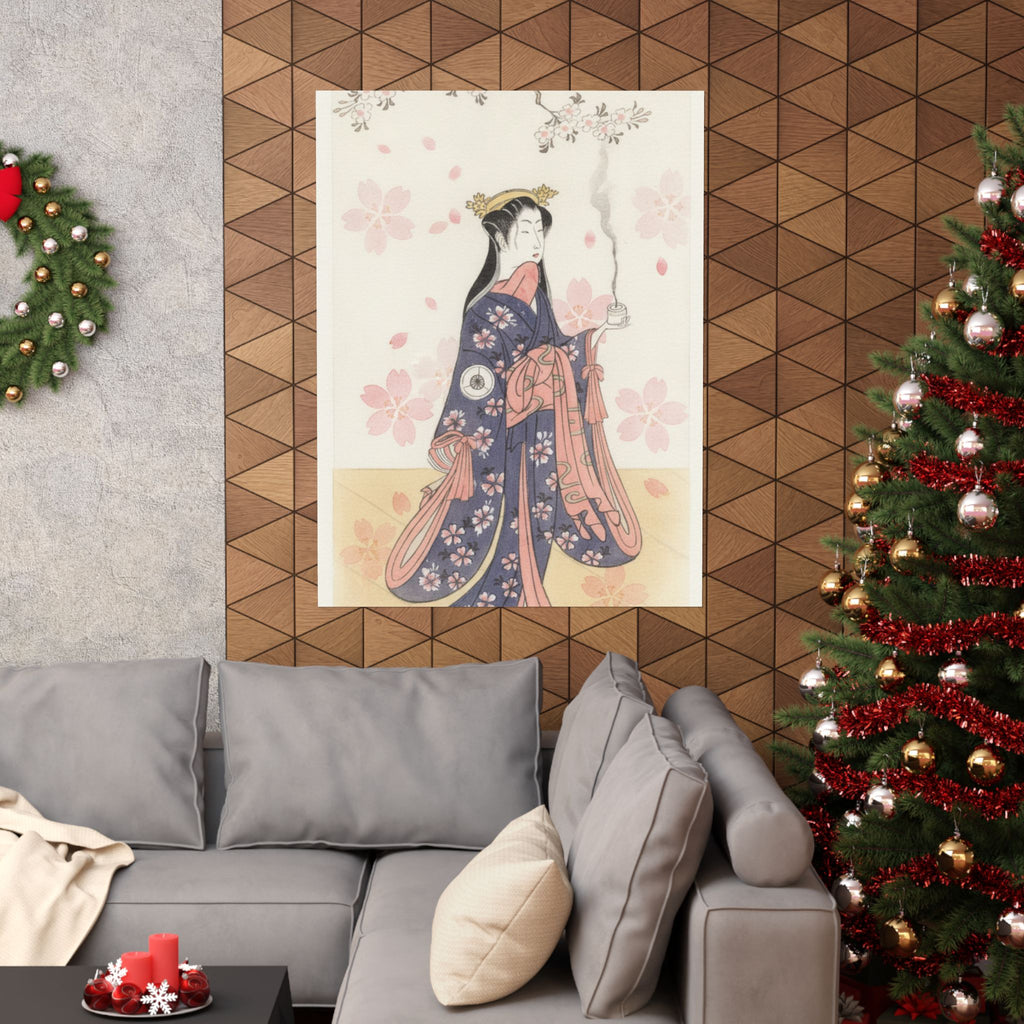 Watercolor — The Actor Iwai Hanshirō Iv As Sakura Hime, The Cherry Princess — Matte Poster