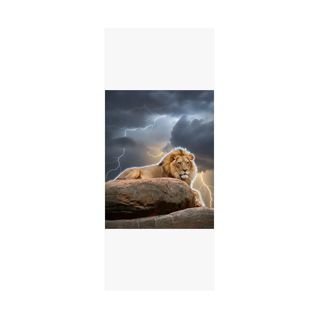 Dramatic Storm — Lion — Matte Poster