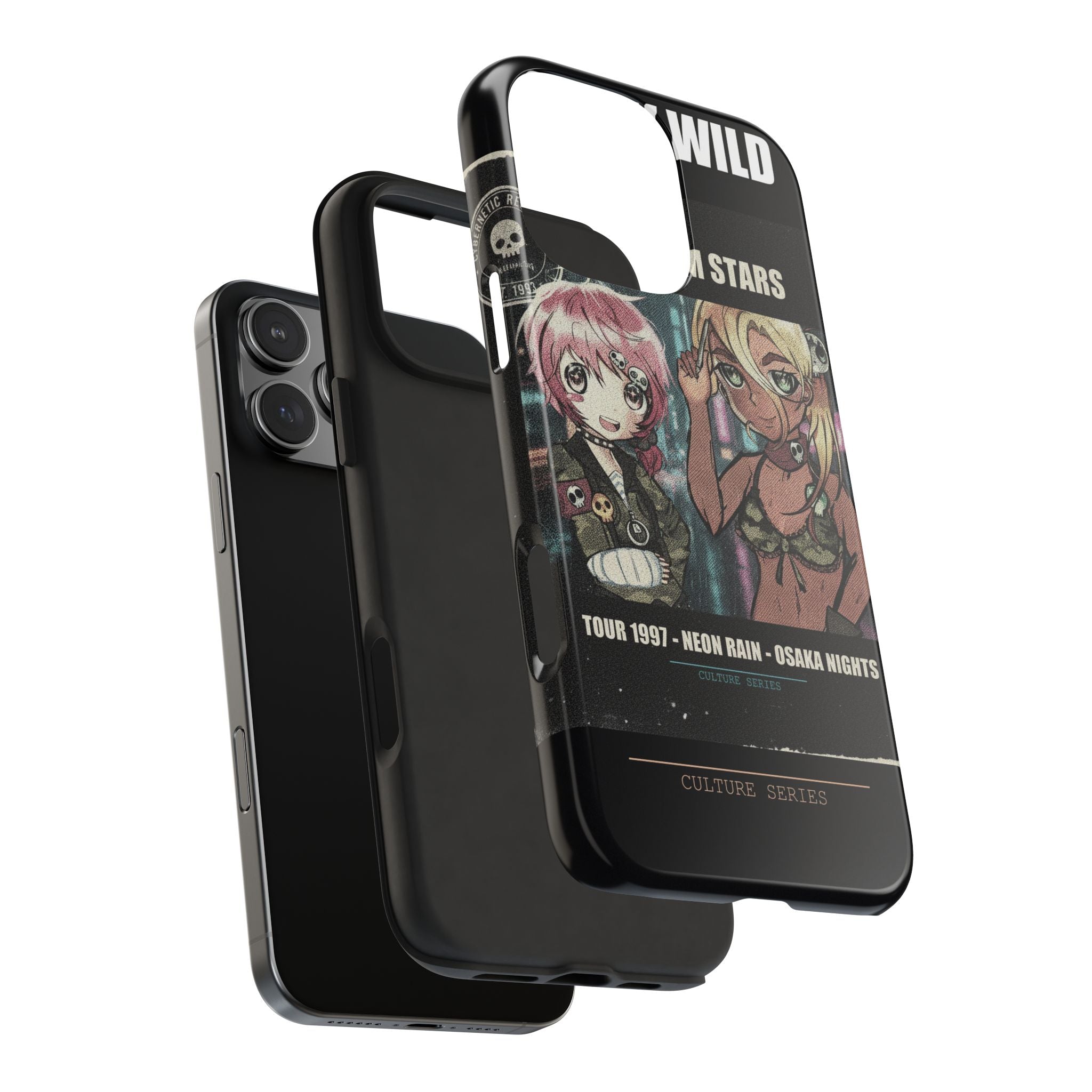 Neon Rain Osaka Nights Anime Tour Poster Phone Case