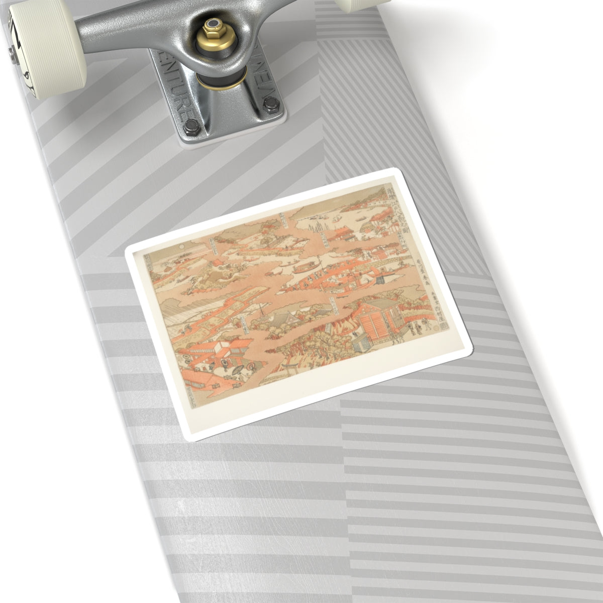 Watercolor — Edo Hakkei No Zu — Kiss-Cut Sticker