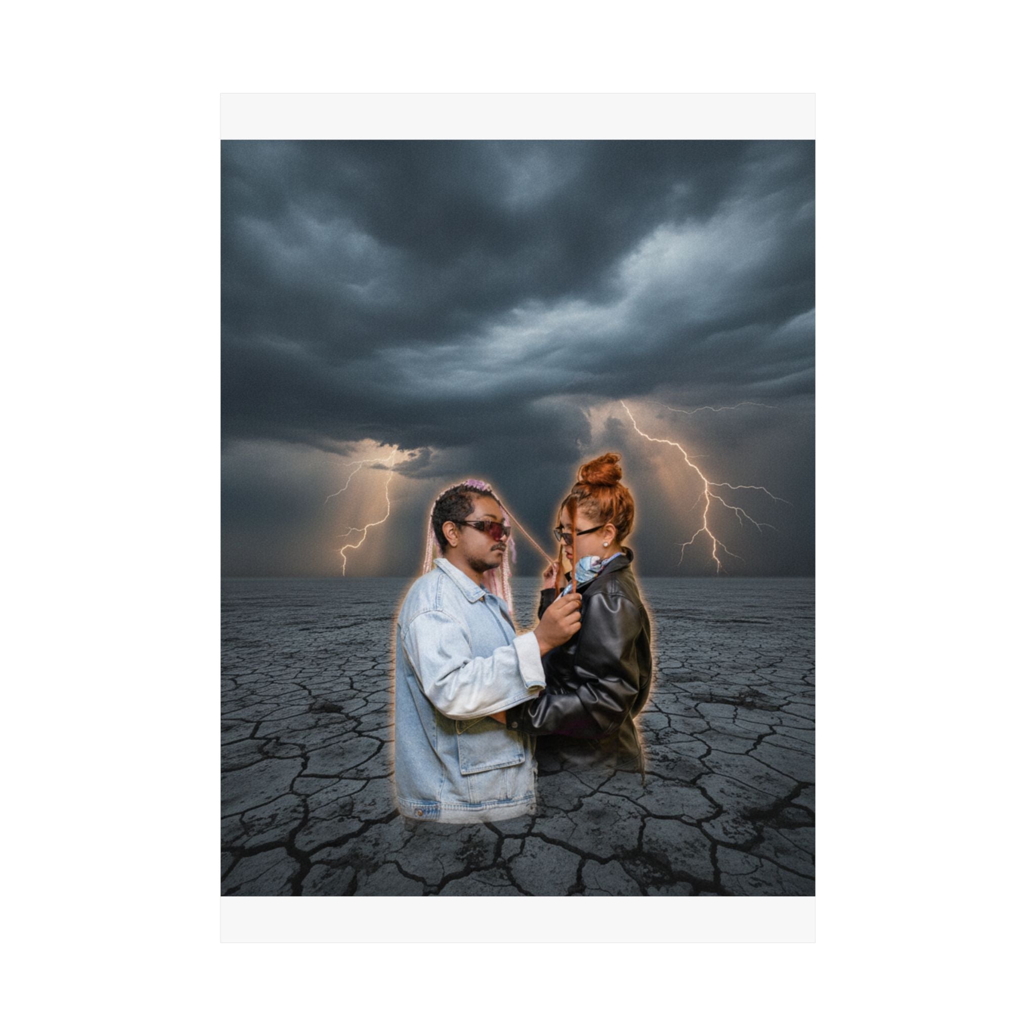 Dramatic Storm — Person — Matte Poster