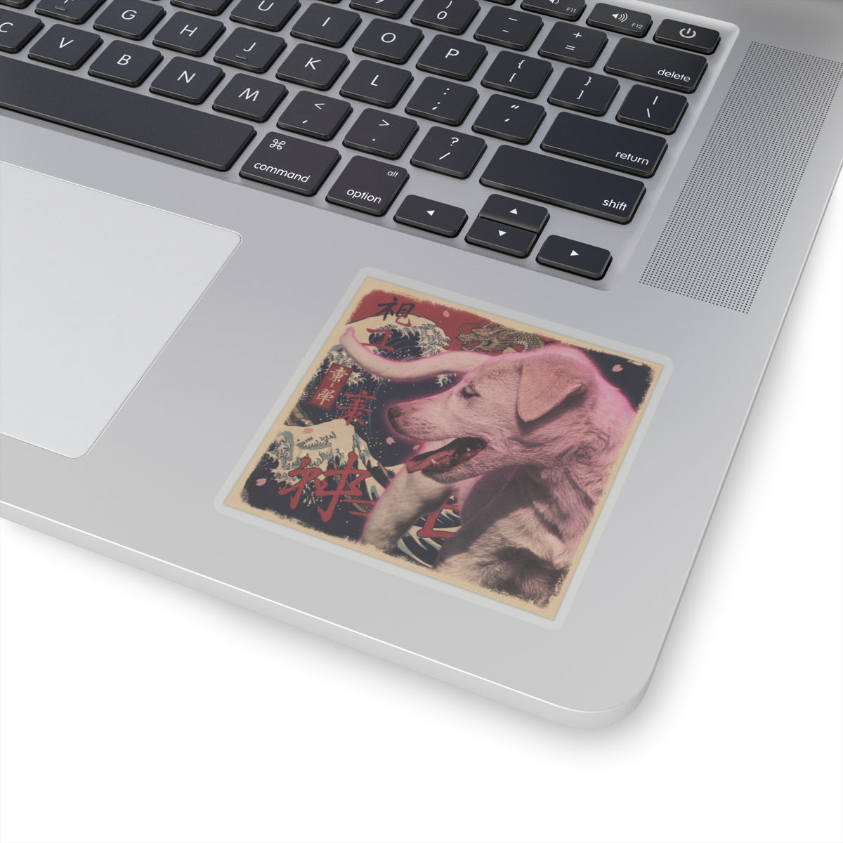 Japanese Street — Dog — Kiss-Cut Sticker