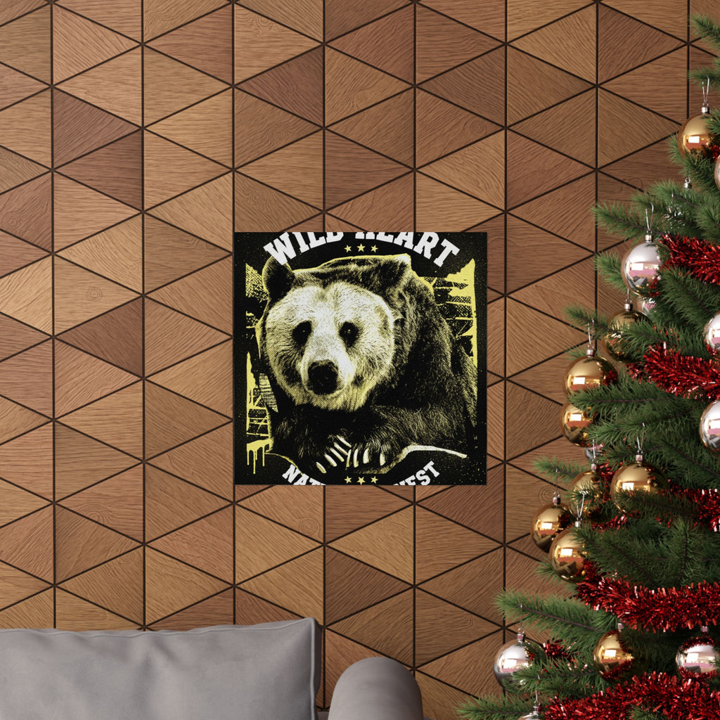 Streetwear Collage — Bear — Matte Poster