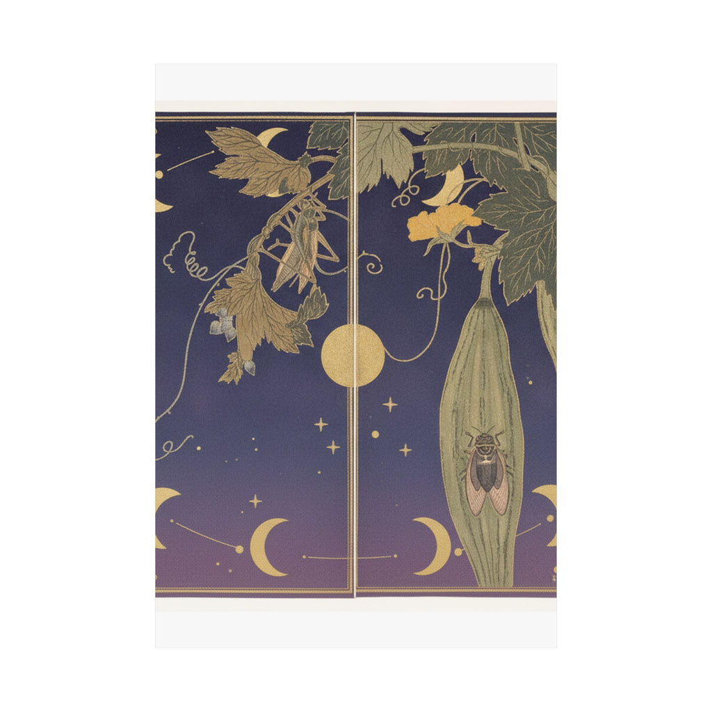 Celestial — Grasshopper (Kirigirisu); Cicada (Semi), From The Picture Book Of Crawling Creat — Matte Poster