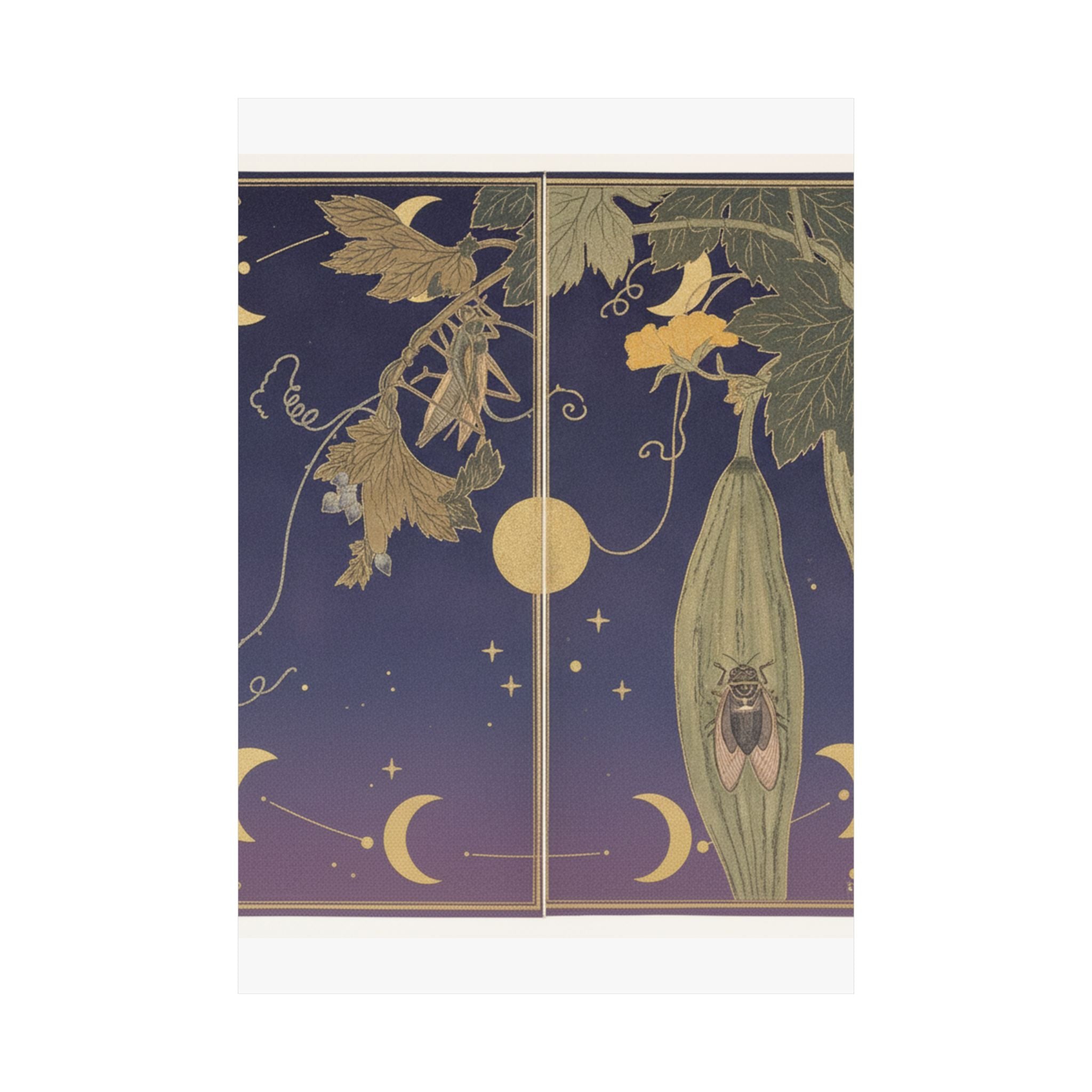 Celestial — Grasshopper (Kirigirisu); Cicada (Semi), From The Picture Book Of Crawling Creat — Matte Poster