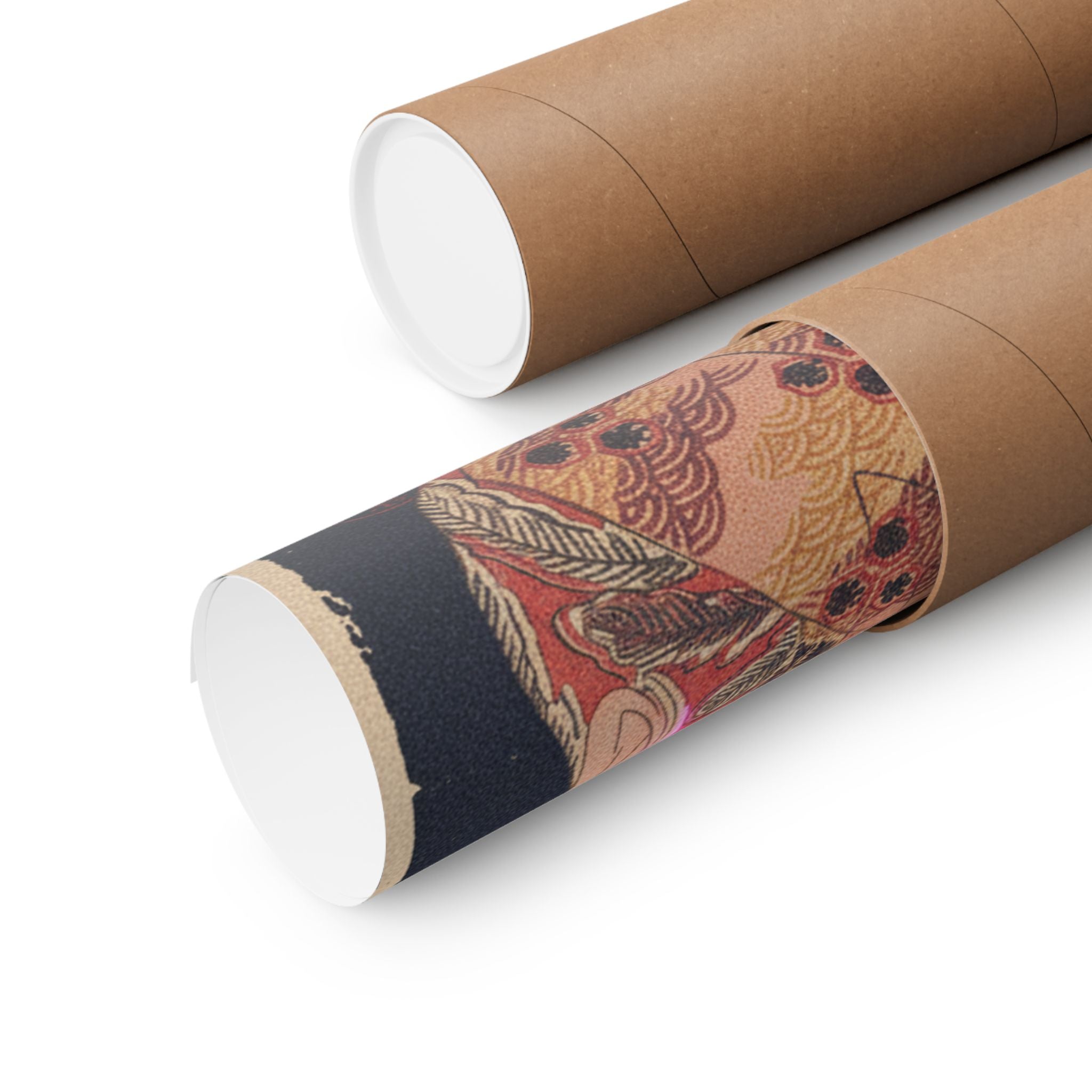 Japanese Street — Courtesan With Branch Of Seri — Matte Poster