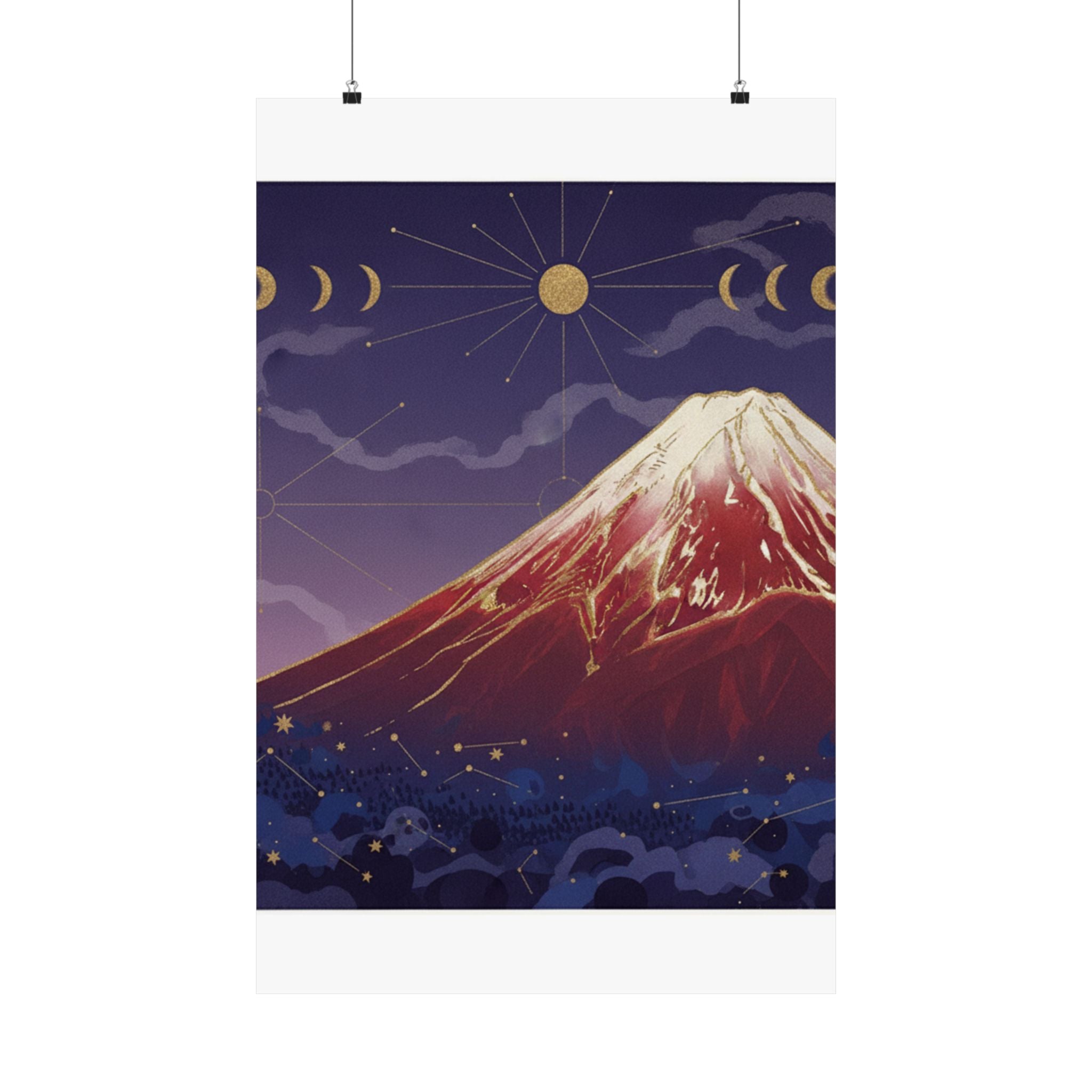 Celestial — South Wind, Clear Sky (Gaifū Kaisei), Also Known As Red Fuji, From The Series Th — Matte Poster