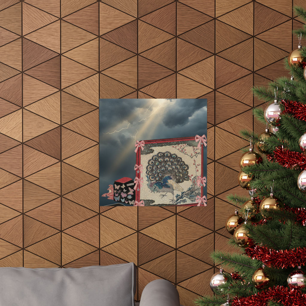 Dramatic Storm — Screen And Lady'S Work-Box — Matte Poster