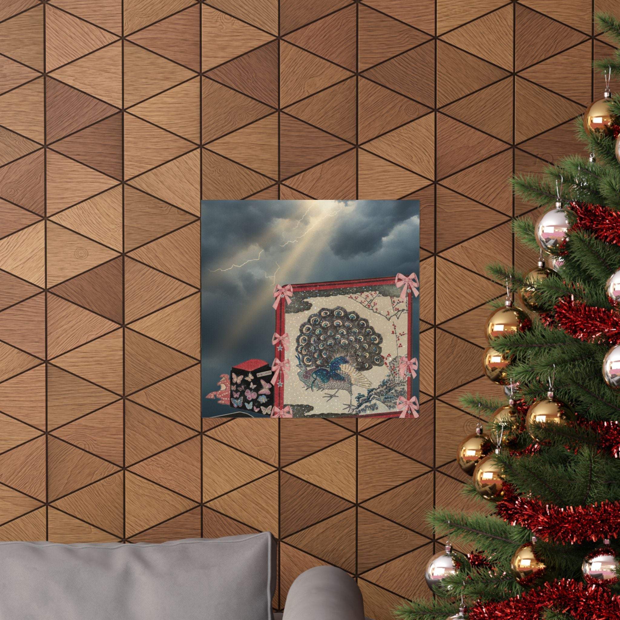 Dramatic Storm — Screen And Lady'S Work-Box — Matte Poster