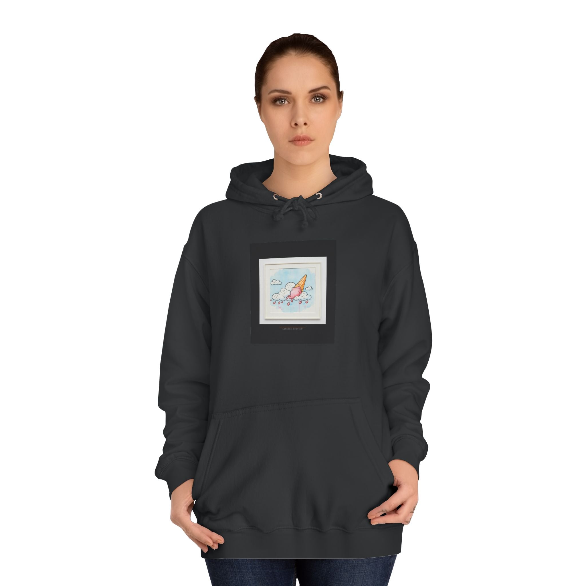 Melting Ice Cream Cloud Watercolour Pullover Hoodie