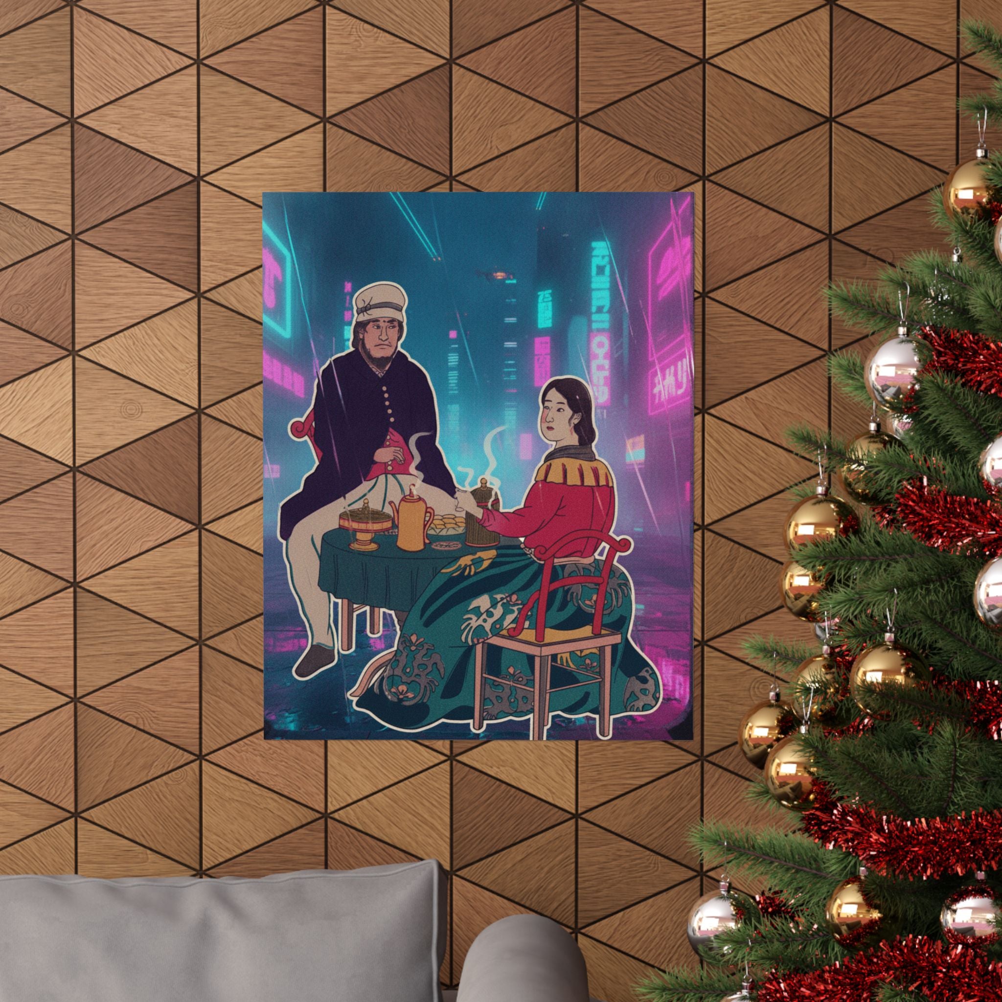 Neon Noir — Amerikajin — Matte Poster
