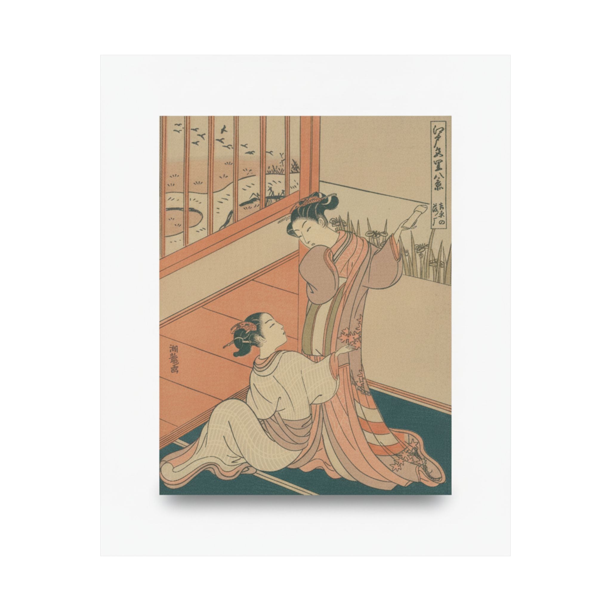 Ecommerce Main — The Flying Down Of Wild Geese At Yoshiwara — Matte Poster